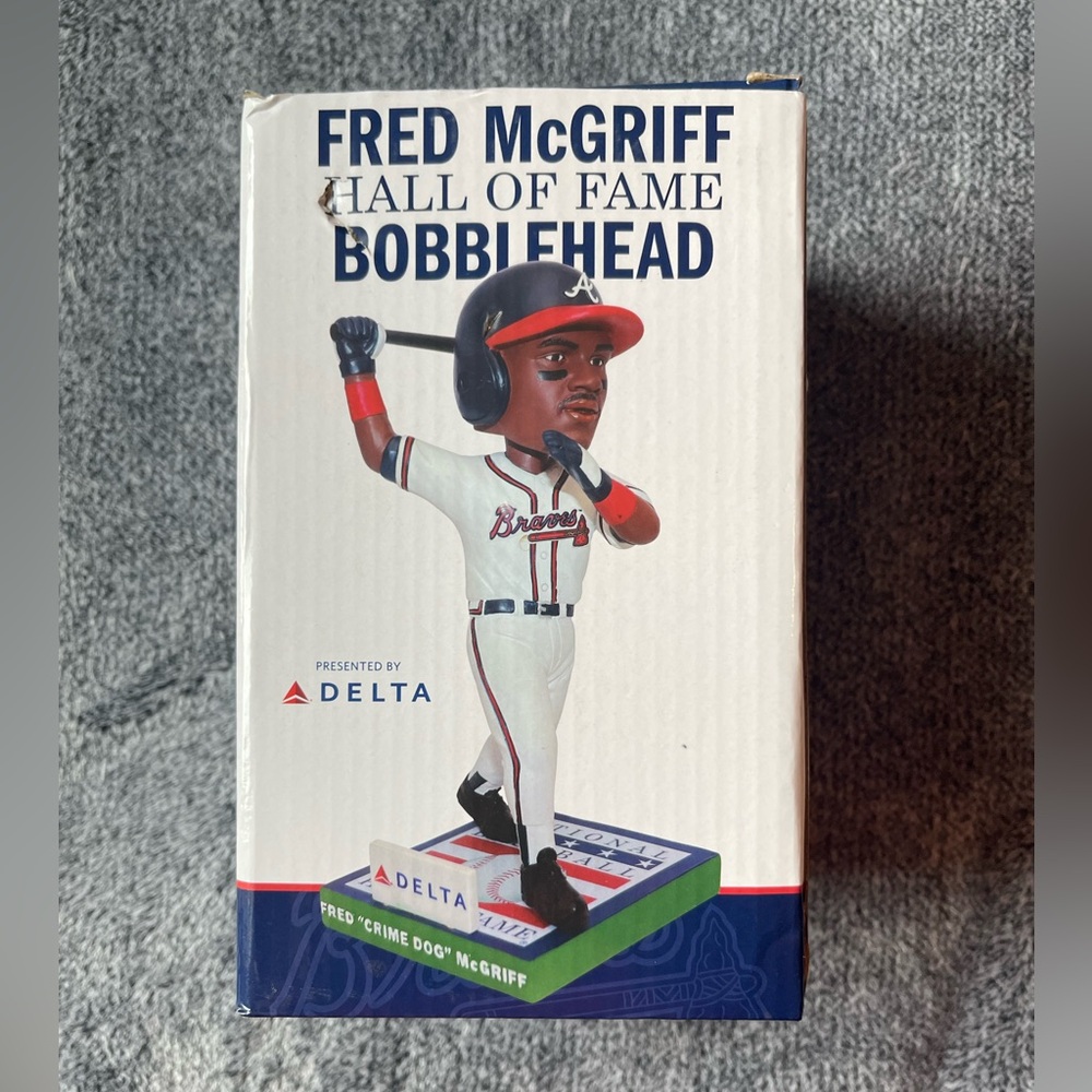 Fred McGriff Atlanta Braves HOF Bobblehead Truist Park 2023 SGA Crime Dog